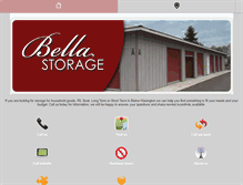 Tablet Screenshot of bellastorageblaine.com
